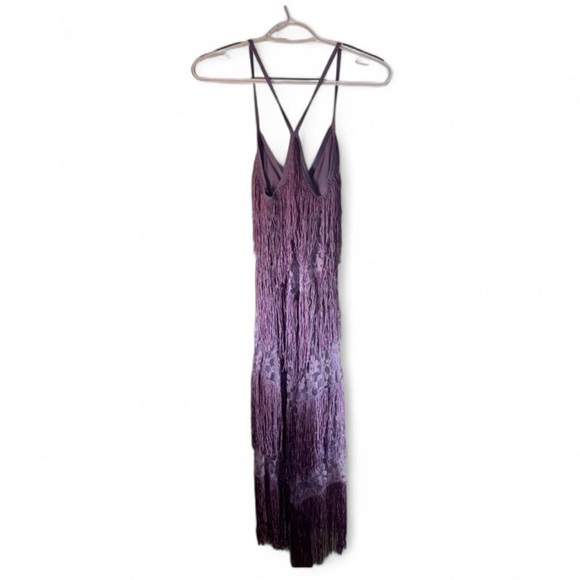 ASOS Lavender Fringe Midi Dress - Picture 3 of 9